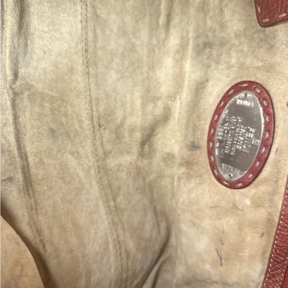 Copper Fendi shoulder bag with silver hardware. - Picture 5 of 10